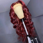 Burgundy Loose Wave 4x4 Lace Closure Human Hair Wig